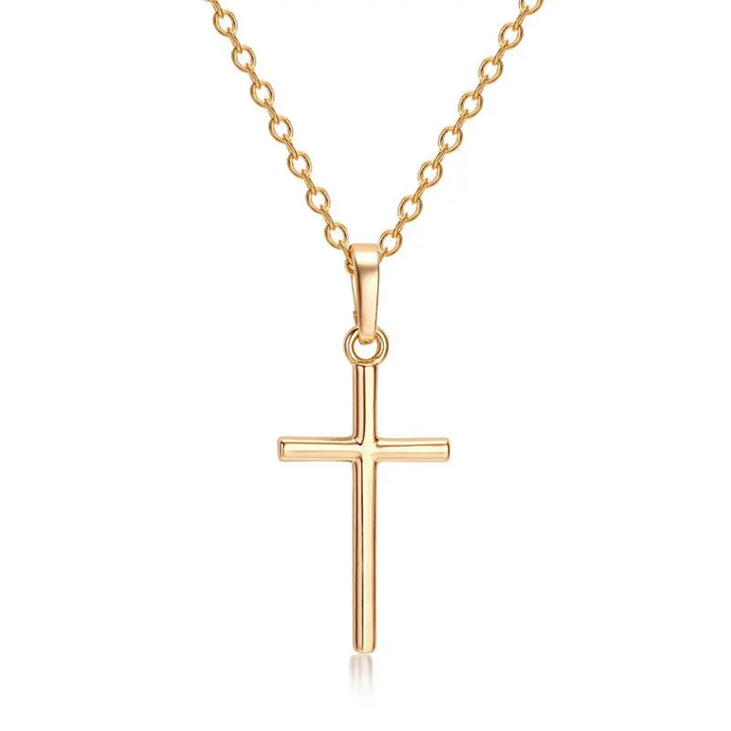 Elegante Goldene Kreuzkette