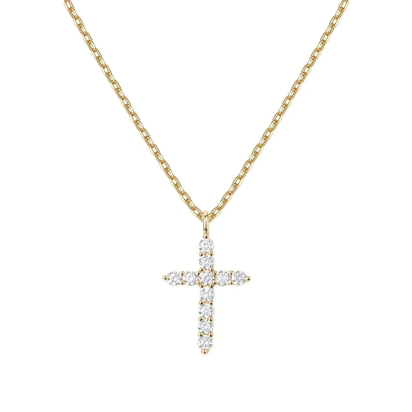 Elegante Goldene Kreuzkette